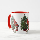 Oud Kerstmis, Kerstman met Cadeaus Mok (Voorkant links)