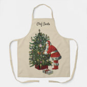 Oud Kerstmis, Kerstman met Cadeaus Schort (Voorkant)