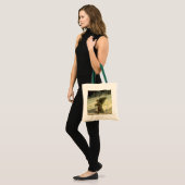 Oud Kerstmis, Kerstman met een boom Tote Bag (Voorkant (model))