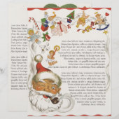 Oud Kerstmis, Kerstman met Speelgoed en Poppen (Voorkant / Achterkant)