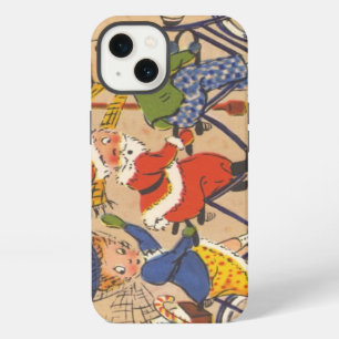 Oud Kerstmis, Kerstman rijdt op een fiets iPhone 13 Hoesje