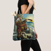 Oud Kerstmis, Kerstman Speelgoed en Kousen Tote Bag (Dichtbij)