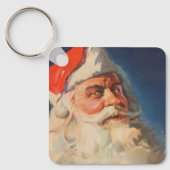 Oud Kerstmis, Kerstman Stoute Nette Lijst Sleutelhanger (Voorkant)