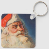 Oud Kerstmis, Kerstman Stoute Nette Lijst Sleutelhanger (Achterkant)