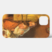 Oud Kerstmis Kinderen wachten op Kerstman Case-Mate iPhone Case (Achterkant (horizontaal))