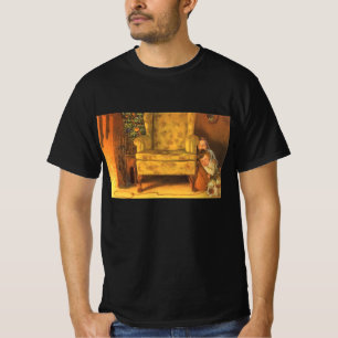 Oud Kerstmis Kinderen wachten op Kerstman T-shirt