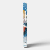 Oud Kerstmis, Meisje met Cadeaus in Winterse Sneeu Case-Mate iPhone Case (Achterkant / Links)
