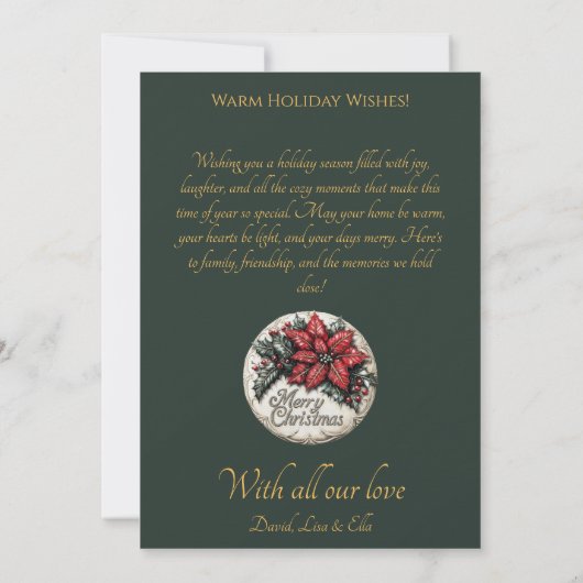 Oud Kerstmis met Kerstman wenskaart Kaart (Achterkant)