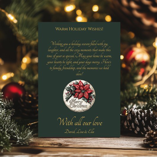 Oud Kerstmis met Kerstman wenskaart Kaart