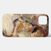 Oud Kerstmis, moeder leest bedtijdverhaal Case-Mate iPhone Case (Achterkant (horizontaal))