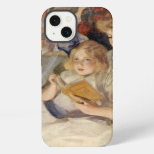 Oud Kerstmis, moeder leest bedtijdverhaal iPhone 13 Hoesje
