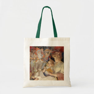 Oud Kerstmis, moeder leest bedtijdverhaal Tote Bag