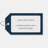 Oud Kerstmis, Mooie Engel met Gouden Sterren Cadeaulabel (Achterkant Horizontaal)