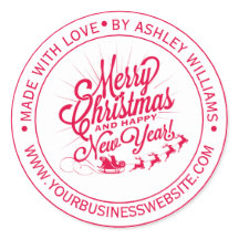 Oud Kerstmis Nieuwjaar Gemaakt met Liefde Zakelijk