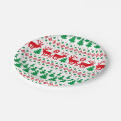 Oud Kerstmis   Papieren Bordje (Gekanteld)