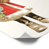 Oud Kerstmis, Santa Claus-uitknipbeeld Poster (Hoek)