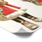Oud Kerstmis, Santa Claus-uitknipbeeld Poster (Hoek)