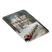Oud Kerstmis, Sinterklaas met rendieren Magneet (Rechterzijde)