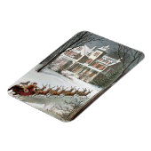 Oud Kerstmis, Sinterklaas met rendieren Magneet (Linkerzijde)