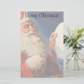 Oud Kerstmis, Sinterklaas Stoute Nette Lijst Briefpapier (Staand voorkant)