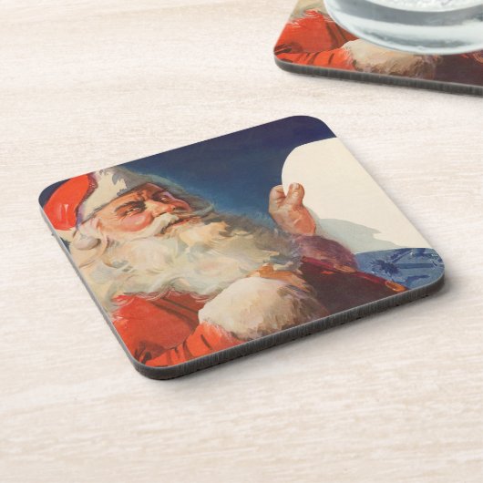 Oud Kerstmis, Sinterklaas Stoute Nette Lijst Drankjes Onderzetter (Linkerzijde)