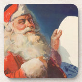 Oud Kerstmis, Sinterklaas Stoute Nette Lijst Drankjes Onderzetter (Voorkant)