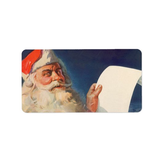 Oud Kerstmis, Sinterklaas Stoute Nette Lijst Etiket (Voorkant)
