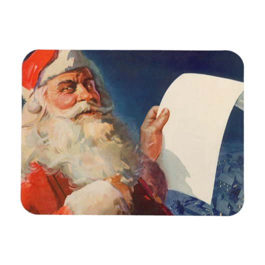 Oud Kerstmis, Sinterklaas Stoute Nette Lijst Magneet (Horizontaal)