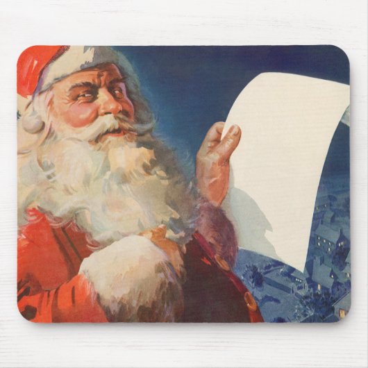 Oud Kerstmis, Sinterklaas Stoute Nette Lijst Muismat (Voorkant)
