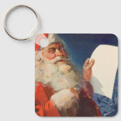 Oud Kerstmis, Sinterklaas Stoute Nette Lijst Sleutelhanger (Voorkant)
