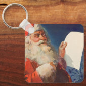 Oud Kerstmis, Sinterklaas Stoute Nette Lijst Sleutelhanger (Voorkant)