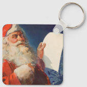 Oud Kerstmis, Sinterklaas Stoute Nette Lijst Sleutelhanger (Achterkant)
