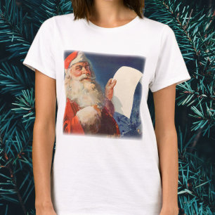 Oud Kerstmis, Sinterklaas Stoute Nette Lijst T-shirt