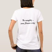 Oud Kerstmis, Sinterklaas Stoute Nette Lijst T-shirt (Achterkant)