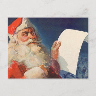Oud Kerstmis, Sinterklaas Stoute Schappelijke Lijs Feestdagenkaart