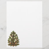 Oud Kerstmis, Versierde Victoriaanse Boom Flyer (Voorkant)