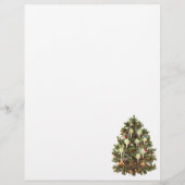 Oud Kerstmis, Versierde Victoriaanse Boom Flyer (Achterkant)