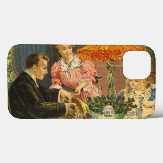 Oud Kerstmis, Victoriaans familiediner Case-Mate iPhone Case (Achterkant (horizontaal))
