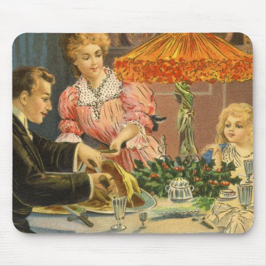 Oud Kerstmis, Victoriaans familiediner Muismat (Voorkant)