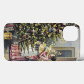Oud Kerstmis, Victoriaans gezin rond de kerstboom Case-Mate iPhone Case (Achterkant (horizontaal))