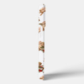 Oud Kerstmis, Victoriaanse engel met bloemenkrans Case-Mate iPhone Case (Achterkant / Rechts)