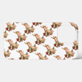 Oud Kerstmis, Victoriaanse engel met bloemenkrans Case-Mate iPhone Case (Achterkant (horizontaal))