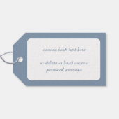 Oud Kerstmis, Victoriaanse engel met gouden bellet Cadeaulabel (Achterkant Horizontaal)