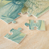 Oud Kerstmis, Victoriaanse engelen met een bel Legpuzzel (Zijkant)