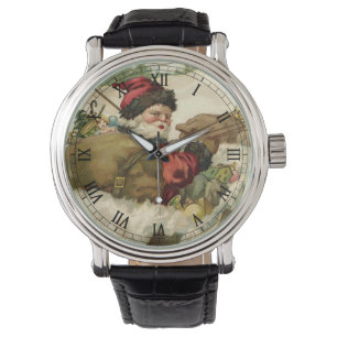 Oud Kerstmis, Victoriaanse Kerstman in slee Horloge