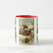 Oud Kerstmis, Victoriaanse Kerstman in slee Mok (Midden)