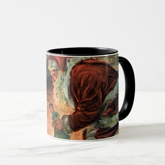 Oud Kerstmis, Victoriaanse Kerstman Kinderen Mok (Voorkant rechts)