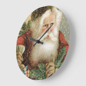 Oud Kerstmis, Victoriaanse Kerstman met Dennengroe Grote Klok (Hoek)