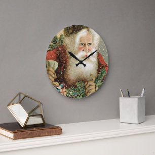 Oud Kerstmis, Victoriaanse Kerstman met Dennengroe Grote Klok