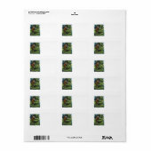 Oud Kerstmis, Victoriaanse Kerstman met Kerstboom Etiket (Full Sheet)